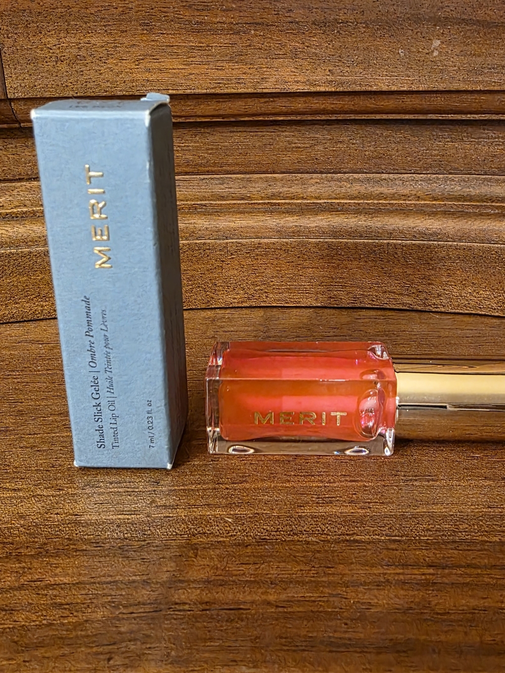 Merit Tinted Lip Oil in Color Les Deux--NIB